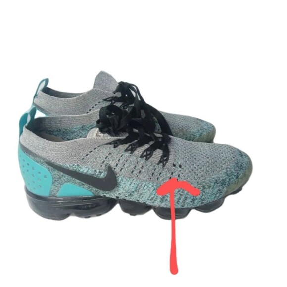 Nike Air Vapormax Flyknit 2 Shoes Men’s Size 8.5 Dusty Cactus Hyper Jade main image 7
